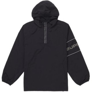 Supreme Nylon Ripstop Hooded Pullover- Black